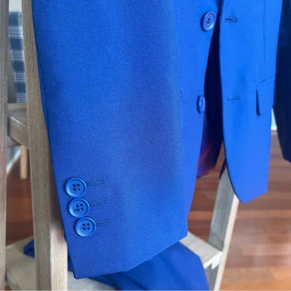 OppoSuits Boy’s Vibrant Blue Suit - Picture 8 of 15